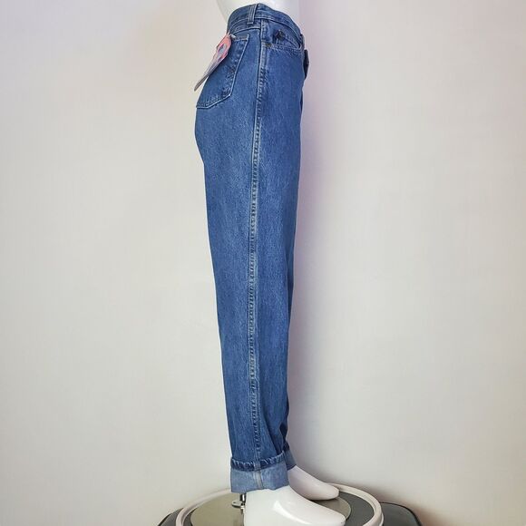 NEW Vintage 90s Chic High-Waist Blue Jeans - Picture 1 of 7
